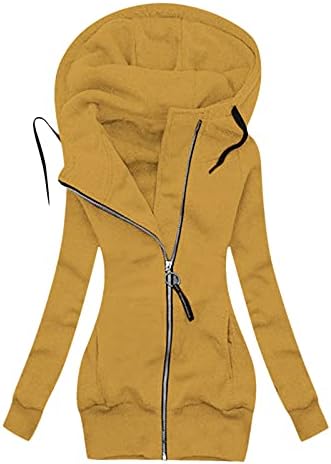 Jaqueta com capuz Slim Fashion Cardigan Fuzzy Flowe Outwear Jacket com bolso de casaco de inverno feminino