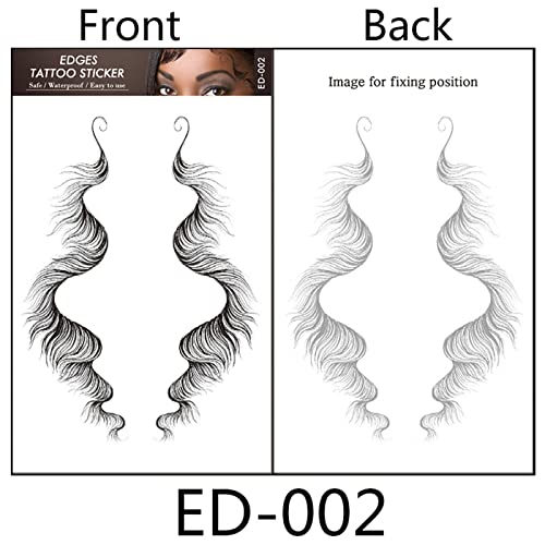 Adesivo de bangs 18 estilos populares de cabelos à prova d'água adesivos de borda de borda novidade de moda natural aparência