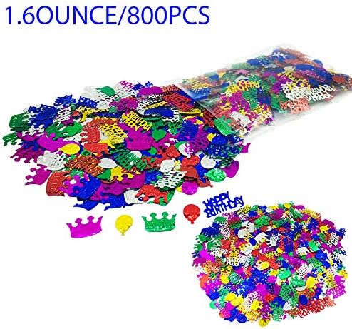 Feliz Aniversário Confeti-Foil Sprinkles lantejoulas de aniversário multicolor