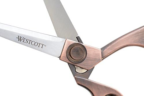 Westcott 8 Aço inoxidável Tesoura de cobre-acabamento para escritório e casa