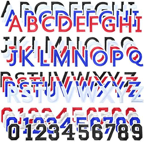 144 PCs ferro em manchas de letra de letra bordados patches de aplicação de letra bordados de aplicação de alfabetismo