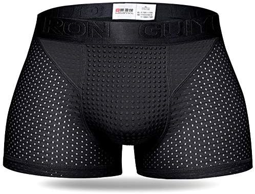 Homens sexy de nylon malha de terapia magnética cuidados de saúde calças internas respiráveis ​​cuecas de roupas íntimas