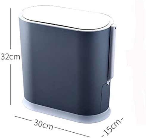 XFGDE 8L Lixo inteligente pode indução doméstica Indução à prova d'água Capa de vaso sanitário Brush de papel integrado de lixo