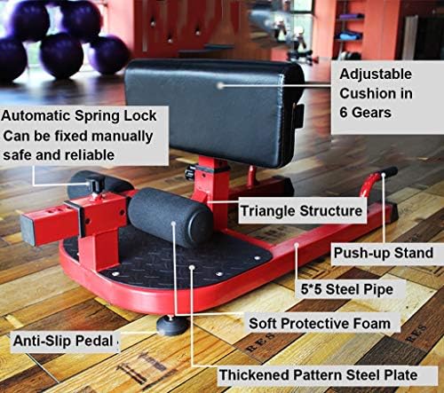 TOE MOVILÍVEL Deluxe multifuncional Multi-função Sissy Deep Squat Bench Home Gym Workout Station Leg Machine