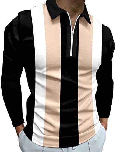 Camisas de pólo masculinas de Yhaiogs Manga curta com bolso masculino masculino de camisa cubana de manga curta