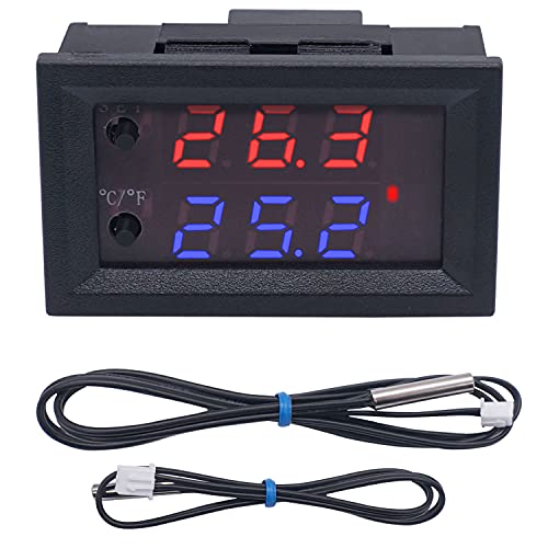 Controlador de temperatura TWIDEC/DC 12V Programável -50 a 110 ℃ Módulo de controle de termostato de monitor de monitor/resfriamento/resfriamento