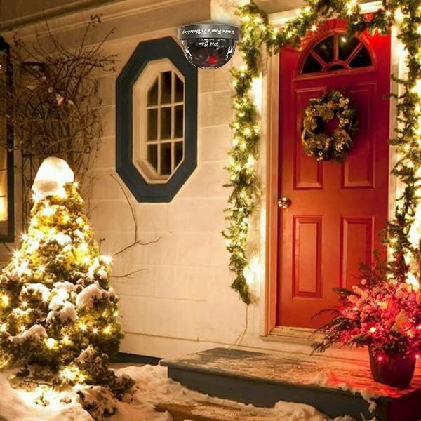 Santa Cam, Caprioyuens Santa Câmera Dummy Security Camera com luz vermelha realista, para um ornamento engraçado de Natal