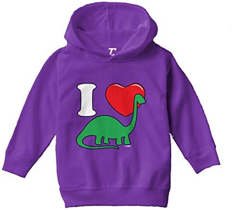 Eu amo dinossauros - Brachosaurus Dino Toddler/Youth Fleece Hoodie