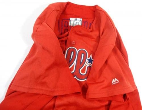 Philadelphia Phillies Guarner Drio 28 Jogo usou camisa vermelha e st bp l dp43839 - jogo usado jerseys mlb