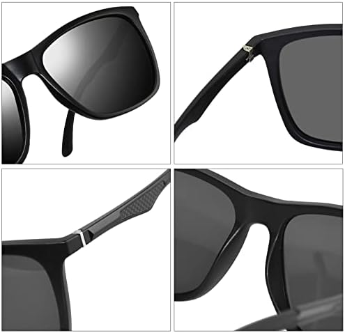 Óculos de sol polarizados para homens óculos de sol para homens que dirigem óculos de sol retangulares para homens/mulheres