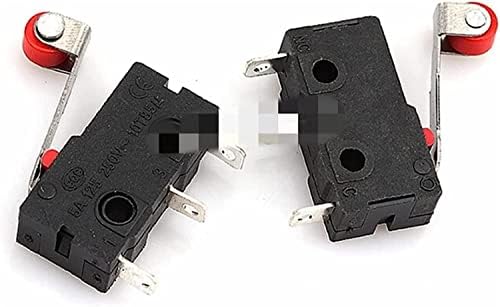 Interruptor de limite de heimp 40pcs/caixa micro interruptor 2p/3pin no/nc mini -limite interruptor 5a 250vac kw12 roller arco