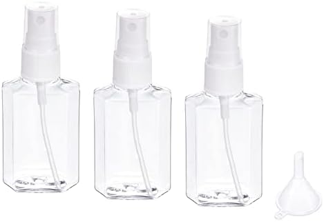 M Medirxidade 3 em 1 Dispensador de garrafa de bomba de plástico transparente - Loção de shampoo Recipientes de spray
