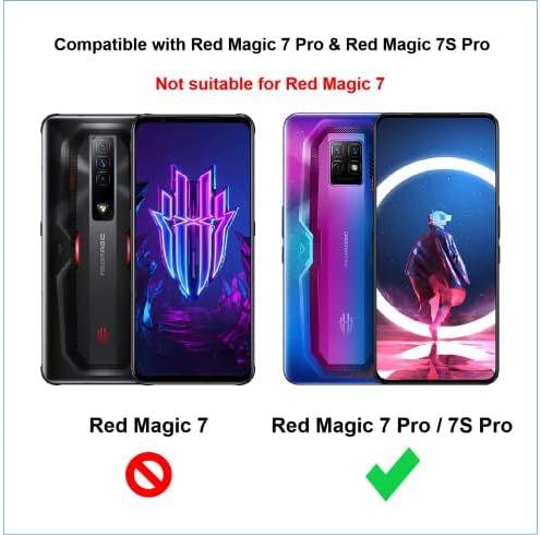 Caso Cresee para Red Magic 7 Pro/Red Magic 7s Pro, TPU flexível TPU Anti-arranhões à prova de choque para Nubia Redmagic