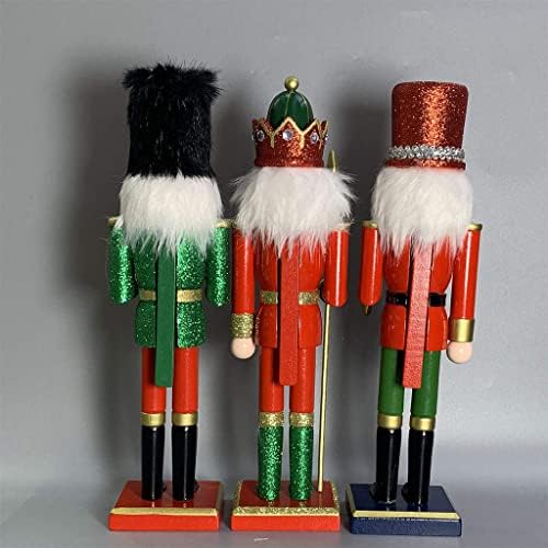 Bocal de decoração de 30cm de puppet de shamjina puppet pode ser aberta boneca de quebra -nozes para o Natal, tambor