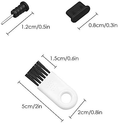 32 PCS Kit de plugues anti-poeira, plugue de poeira USB-C de silicone Danzix para telefone celular tipo C, MacBook, laptop, Samsung