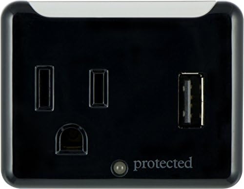 GE 1 outlet Tap 1 Amp 150 Joules Surge Protector com 1 USB e 1 AC Outlet