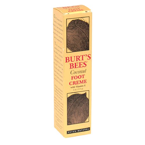 Burt's Bees Coconut Foot Creme com vitamina E, tubos de 4,34 onças