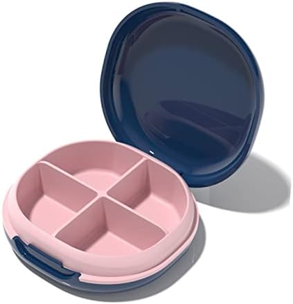 Homsfou Box Storage Mini pílulas grades multi-grade para viagens semanal Óleo de viagem Vitamina Plástico Caso de silicone Pocket Pocket