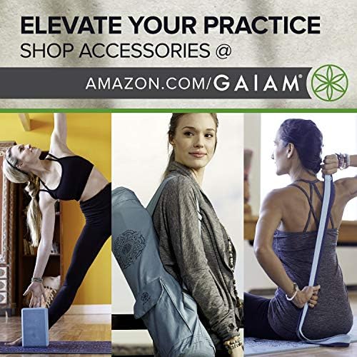 Gaiam Yoga Mat - Fitness Dobing Travel Fitness & Exercício - Mat de ioga dobrável para todos os tipos de ioga, pilates