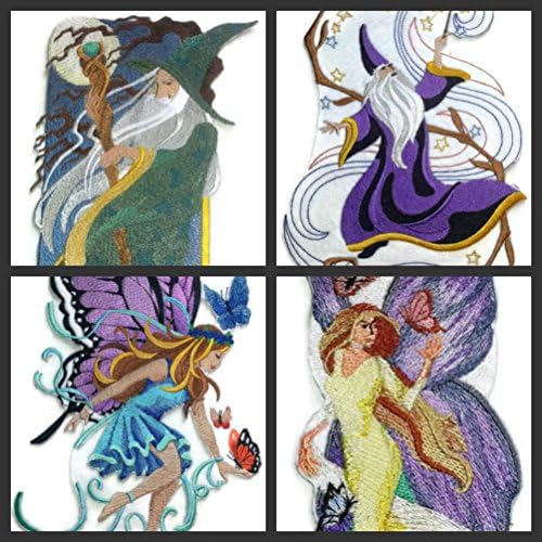 BeyondVision Custom e exclusiva Coleção de fadas mágicas [Butterfly Fairy] Ferro bordado On/Sew Patch [6.83 3] [Feito nos EUA]