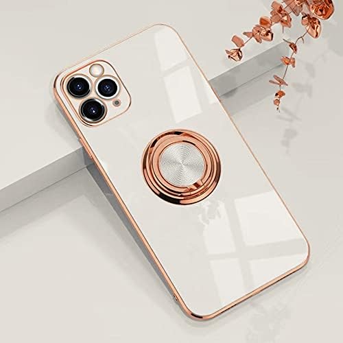 Omorrero para iPhone 11 Pro Case com anel, Caixa de capa de Kickstand de anel de rotação de 360 ​​graus com trabalho