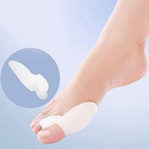Yuesfz para envoltórios de alisadores do dedo do pé, para gel de silicone de dedão do pé para o pé do pé separador Valgo para