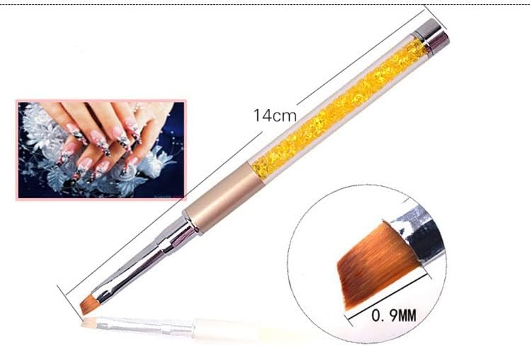 Escova de unhas bhvxw conjunto para pintar a ferramenta de kit de caneta de pincel em gel de strass acrílico