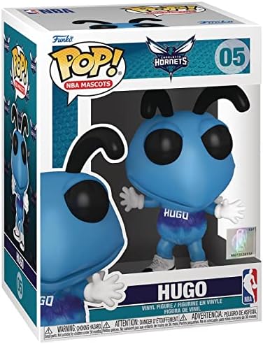 Funko Pop! Mascots da NBA - Charlotte Hornets - Hugo the Hornet - em Pop Protector and Box