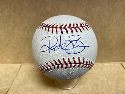 Rick Bauer Orioles/Rangers/índios assinaram M.L. Beisebol com coa