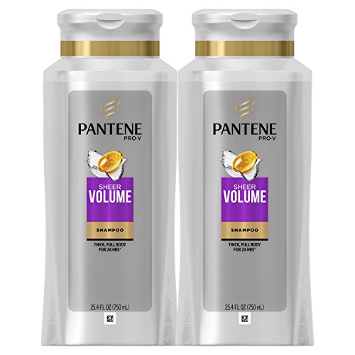 Pantene, shampoo, volume pró-V para cabelos finos, 25,4 fl oz, pacote duplo