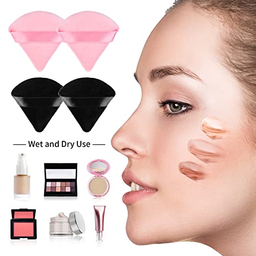 Sibba 12 peças Maquiagem Liquidificador de beleza Loose Poff Puff Foundation Face Face Make Up Up Up Triangle Triângulo
