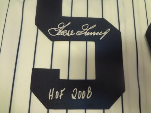 Rich Goose Gossage autografou a camisa de riscos do New York Yankees com prova, imagem da assinatura de ganso para nós, PSA/DNA autenticado,