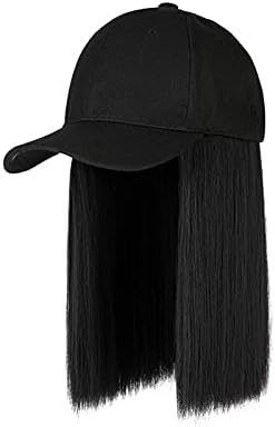 Chapéus de viseira Mulheres correndo cabelos de cabelo cabelos chapéus de beisebol longos penteado liso Capinho de cabelo ajustável