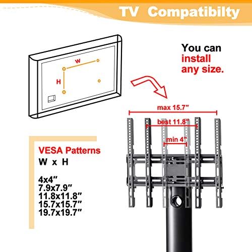 Stand Universal TV, TV Stand que pode ser usado para TV de 50 polegadas, LT Hight-Ajustable TV Substitui
