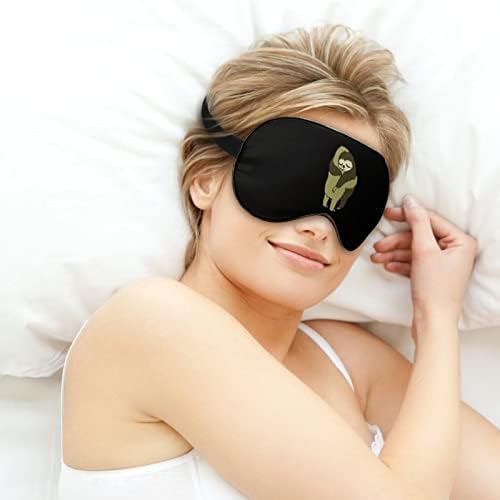 A preguiça abraça máscara ocular com alça ajustável para homens e mulheres noite de viagem para dormir uma soneca