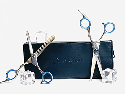Onnkore 11pc Kit de tesoura de corte de cabelo 11pc: Conjunto de tesoura de corte de cabelo, tesoura de corte de cabelo,