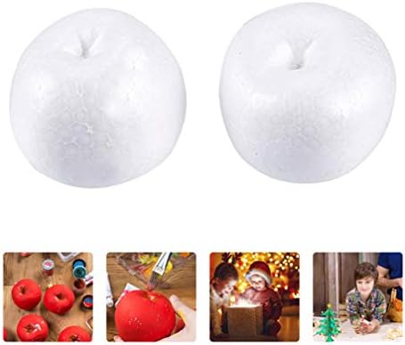 ALREMO XINGHUANG - 12pcs de espuma branca de espuma de maçã Diy Molde de isopor Shapyneno Shape de fruta Ornamento