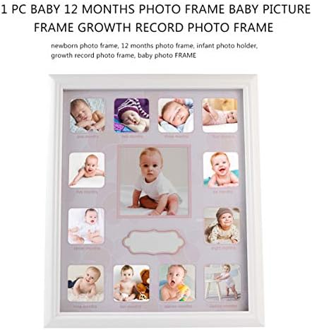 Besportble baby Monthly Photo Frame Pink menina 12 meses quadro fotográfico Primeiro aniversário Memória Ficture Frame Growth Record