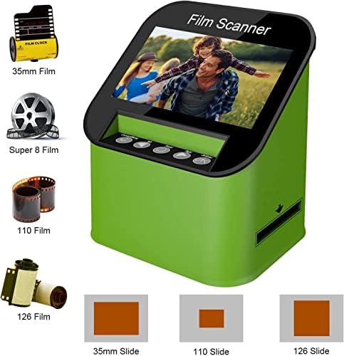 Scanner de filme e slides KEDOK com tela de 4,3 '' LCD 22MP de alta resolução Converter Color & B&W, 35mm, 126, 110,