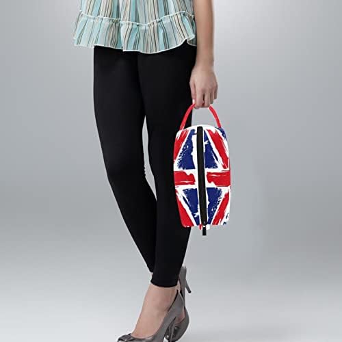 Bolsa de cosméticos para mulheres, bolsas de maquiagem Bolsa de higiene pessoal espaçosa Bolsa de viagem, UK Flag