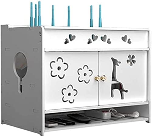 Caixa de armazenamento do roteador, caixa de armazenamento de roteador de caixa Wi-Fi Setra de suporte de roteador de parede