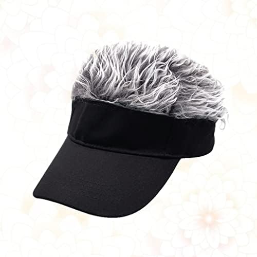 Homoyoyo Hairball Hairball Baseball, chapéu de bloco de sol ajustável com cabelos com peruca com golfe de beisebol para homens e