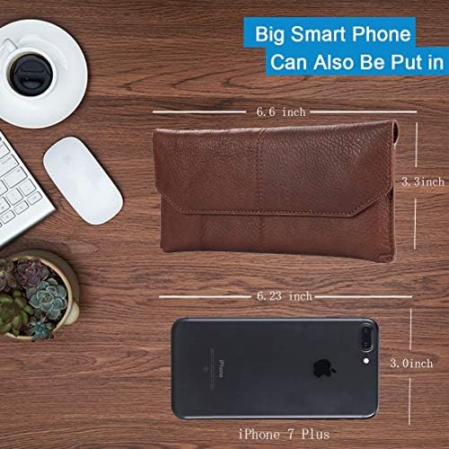 Os coldres do telefone celular se encaixam compatíveis com o iPhone 11 Pro Max/XS Max Holster Belt Bolsa Premium Genuine Leather