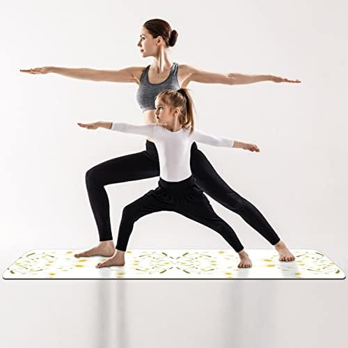 Flower Yoga Mat Premium Exercício tapete para deitar tapete de fitness para todos os tipos de exercícios de piso de