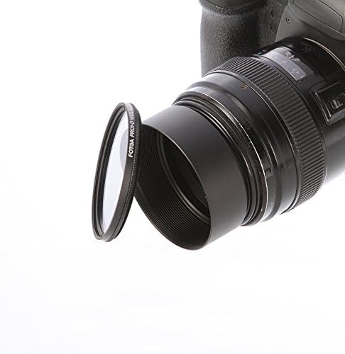 FOTGA 82mm de parafuso de metal padrão Capuz para Canon Nikon Pentax Sony Olympus