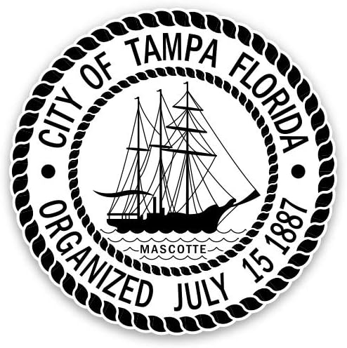 GT Graphics Express Tampa Seal - adesivo de vinil Decalque à prova d'água