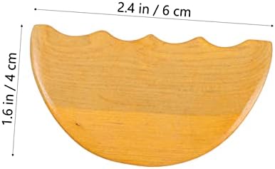 2pcs 2PCs Placa de sucata de madeira Ferramenta de raspagem chinesa ferramenta de raspagem do pescoço Ferramentas faciais Ferramentas