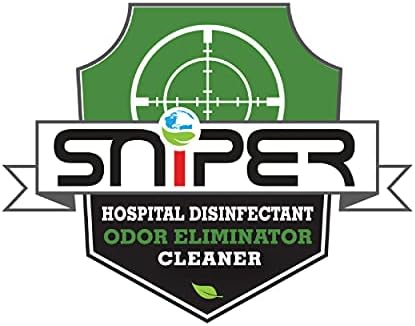Desinfetante do Hospital Sniper, eliminador de odor e limpador para todos os fins, spray de 16 onças
