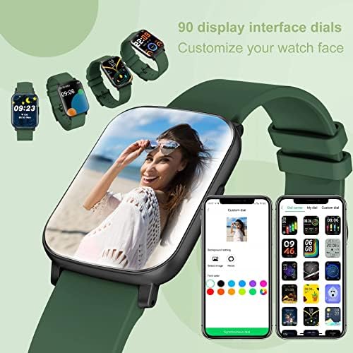 Woednx Smart Watch for Android Phones Compatível para iPhone, 1,65 ”Smartwatch Atividade Tracker Fitness Relógios inteligentes para