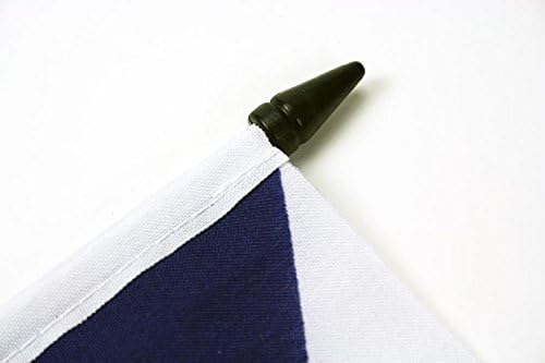 AZ Flag Francês Departamento de Saint Barthélémy Bandeira 4 '' x 6 '' - França Bandeira 15 x 10 cm - Becha de plástico